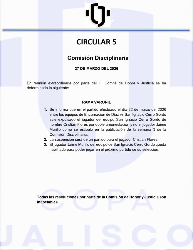 Circular 5