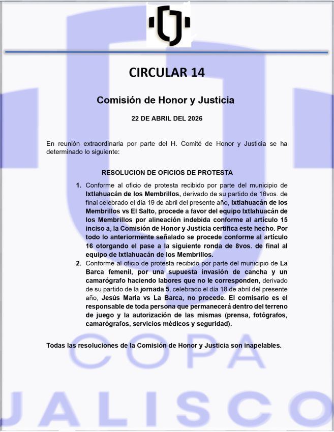 Circular 14